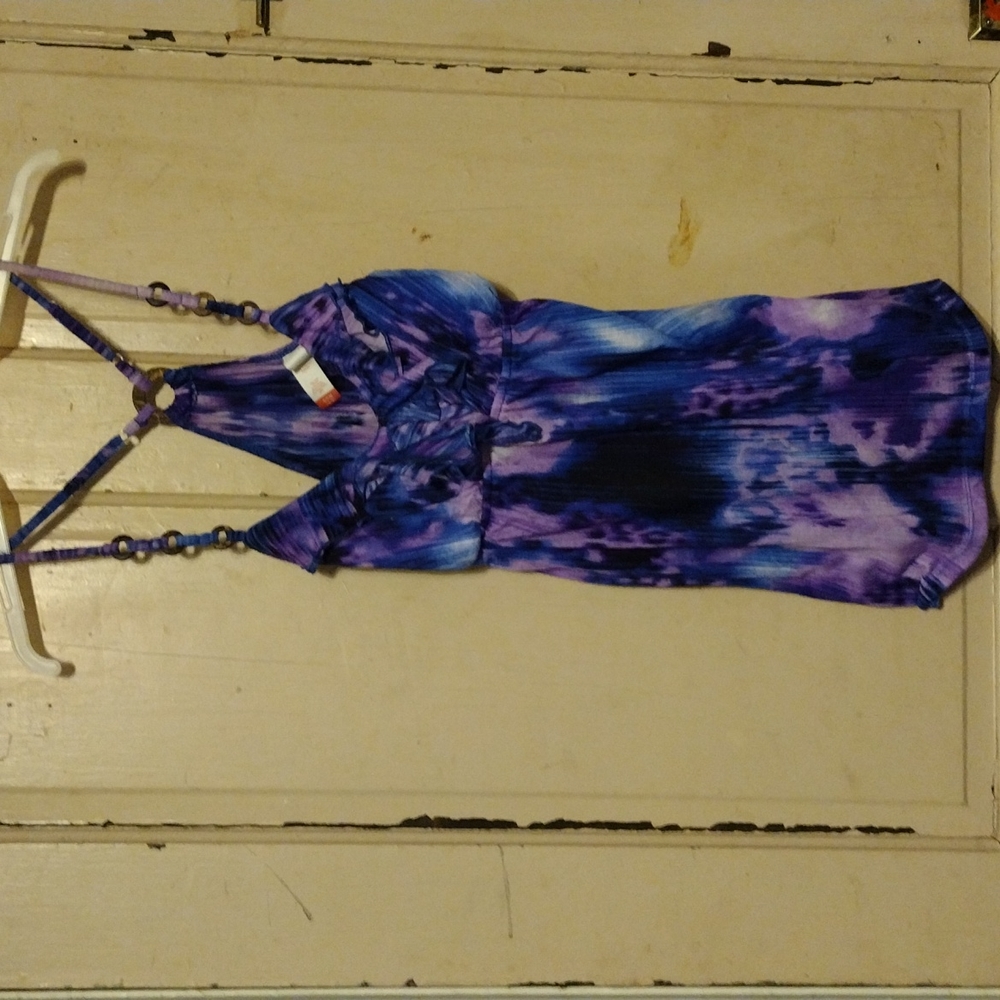 No Boundaries polyester tye dye camisole top , size small